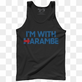 I"m With Harambe - Active Tank, HD Png Download - harambe png