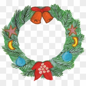 Christmas Laurel Wreath Png, Transparent Png - vhv