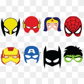 Selfies, Superheroes, Frames, Theme Parties, Costumes, - Printable Superhero Mask, HD Png Download - flash png