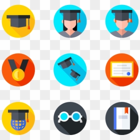 Work Flat Icons Png, Transparent Png - graduation png