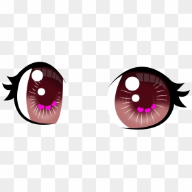 Anime Pink Eyes Png, Transparent Png - Cute Anime Eyes Png, Png