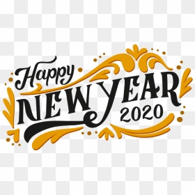 Happy New Year Vintage Transparent, HD Png Download - happy new year png