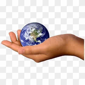 Earth In Hand Png, Transparent Png - hands png