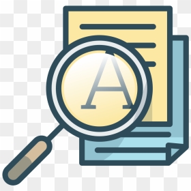 Document Search Icon - Document Magnifying Glass .png, Transparent Png - search icon png