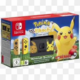 Let"s Go Bundle Pokemon , Png Download - Nintendo Switch Pokemon Pikachu, Transparent Png - nintendo switch png