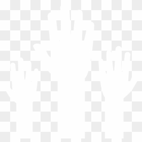 Giving Hands Png - Raised Hands White Png, Transparent Png - hands png