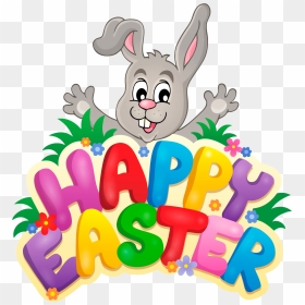 Happy Easter Png Rabbit - Happy Easter Clipart Free, Transparent Png - easter png
