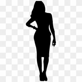 Silhouette Girl Vector Png, Transparent Png - woman png