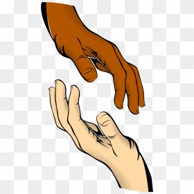 Touching Hands Clipart, HD Png Download - hands png