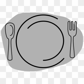 Food Transparent Background Food Plate Clip Art, HD Png Download - fork png