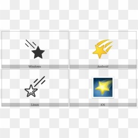 Shooting Star On Various Operating Systems - Graphic Design, HD Png Download - shooting star png