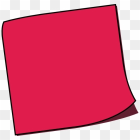 Red Pink Sticky Note Clip Arts - Red Sticky Note Png, Transparent Png - sticky note png