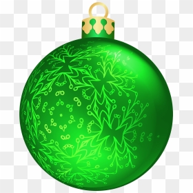 Clipart Of Christmas Ornaments Banner Freeuse Stock - Green Christmas Ball Png, Transparent Png - christmas ornaments png