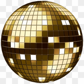 Transparent Gold Ball Png - Transparent Background Disco Ball Png, Png Download - disco ball png