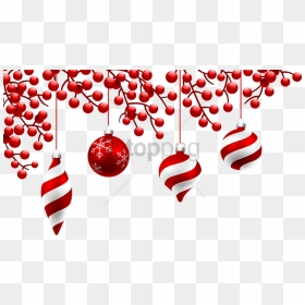 Free Png Download Red Christmas Decorations Png Images - Red Christmas Decorations Png, Transparent Png - christmas ornaments png