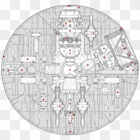 Death Star Schematic Png - Star Wars Death Star Schematic, Transparent Png - death star png