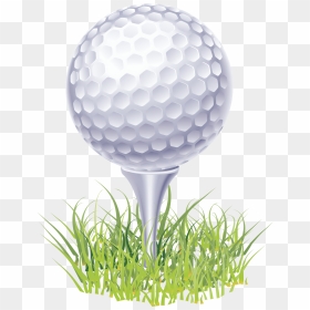 Golf Ball On Tee Png, Transparent Png - golf ball png