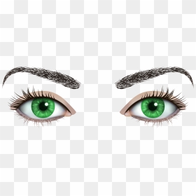 Green Female Eyes Png Clipart - Png Transparent Background Eyes Png, Png Download - googly eyes png