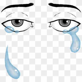 Eyes Eye Sadstickers Sticker - Cartoon Eye Tear Drop, HD Png Download - teardrop png