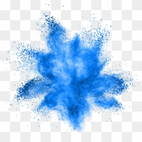Blue Flower Explosion Photography Effect Element Sand - Transparent Background Color Explosion, HD Png Download - sand png