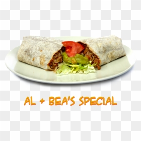 Burrito In Plate Png , Png Download - Al And Bees East La, Transparent Png - plate png