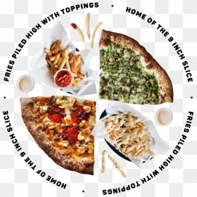 Pizza And Fries - Lighthouse Pizza Menu, HD Png Download - pizza slice png