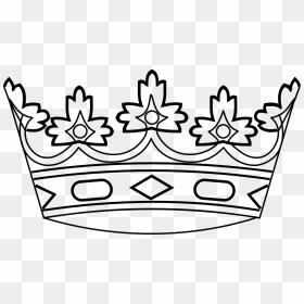 Transparent King Crown Png - Crown Black And White Clipart Png, Png Download - king crown png