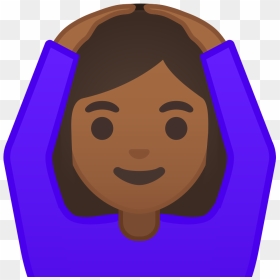 Woman Gesturing Ok Medium Dark Skin Tone Icon - Emoji Human, HD Png Download - ok emoji png