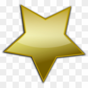 Free Gold Button - Stars Vector Gold, HD Png Download - gold star png