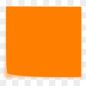 Orange Sticky Note Png - Orange Post It Note Clipart, Transparent Png - sticky note png