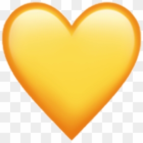 Emoji Corazon Clipart Graphic Transparent Library Emoji - Apple Yellow Heart Emoji, HD Png Download - corazon png