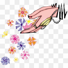 Welcome Hands With Flowers Clipart - Welcome Hands Png, Transparent Png - welcome png