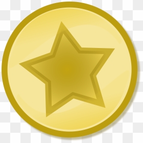 Star Yellow Gold Circle Png Image - Star Png Cercle Icon, Transparent Png - gold star png