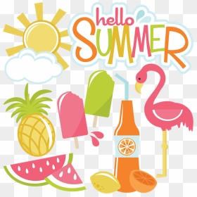 Hello Clip Art - Miss Kate Cuttables Summer, HD Png Download - summer png