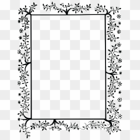 Transparent White Decorative Line Png - Free Flower Frame Ornament, Png Download - decorative line png
