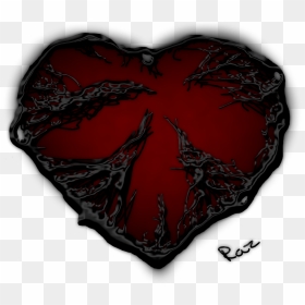 Download Dark Red Heart Png Pic - Dark Heart Transparent, Png Download - red heart png