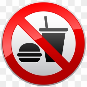 No Eating Or Drinking Prohibition Sign Png Clipart - London Underground, Transparent Png - no sign png