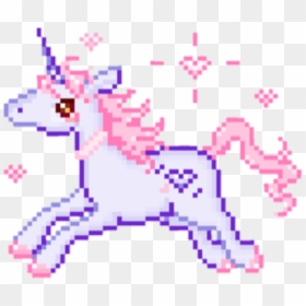 Pixel Pixelart Kawaii Tambler Tamblr Unicorn Love Heart - Kawaii Pixel Art Png, Transparent Png - art png