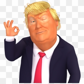 Animated Donald Trump Emojis, HD Png Download - ok emoji png