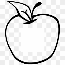 Apple Clipart Blank Graphic Royalty Free Stock Apple - Clip Art Black And White Apple, HD Png Download - blank png