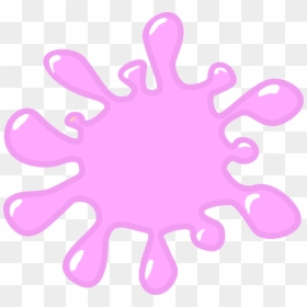 Slime Light Pink Clip Art At Vector Clip Art - Pink Paint Splatter Clip Art, HD Png Download - slime png