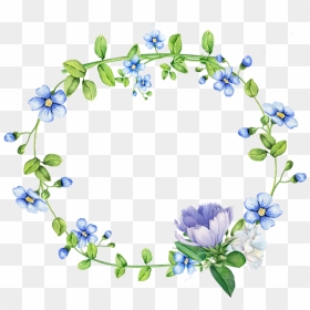 Border Forget Me Not, HD Png Download - flower border png