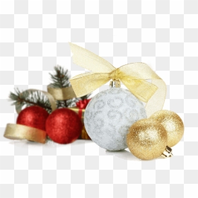 Christmas Decorations - Gold Christmas Decoration Png, Transparent Png - christmas ornaments png