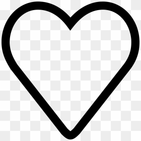 Empty Heart - Heart Icon Line Png, Transparent Png - heart icon png