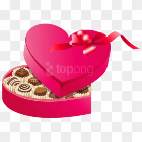 Rose Clipart Chocolate - Valentine Chocolate Clipart, HD Png Download - chocolate png