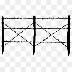 Barb Wire Fence Clipart, HD Png Download - barbed wire png