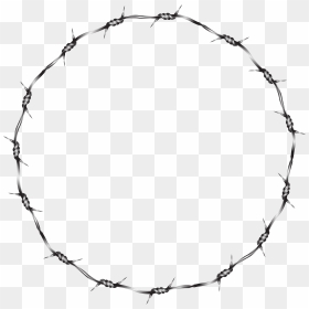 Cross With Barb Wire Clipart Transparent Stock 28 Collection, HD Png Download - barbed wire png