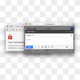Lock Icon In Gmail, HD Png Download - gmail logo png