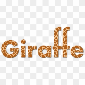 Giraffidae,text,giraffe - Giraffe Fonts Free Download, HD Png Download - giraffe png