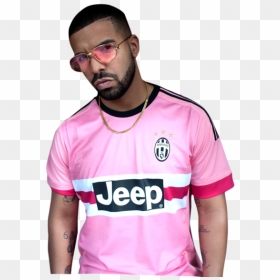 Drake Juventus Pink Jersey, HD Png Download - drake png
